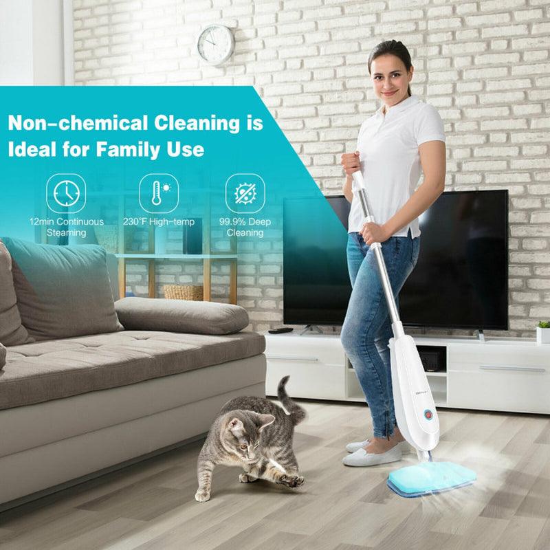 1100 W Electric Steam Mop with Water Tank for Carpet Vacuums & Cleaners