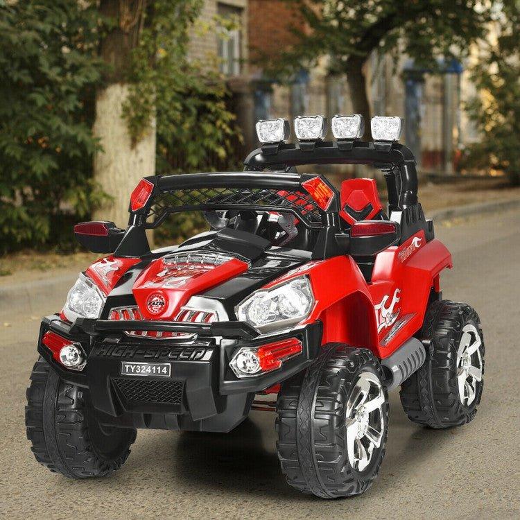 12 V Kids Ride-On SUV Car Toys with Remote Control LED Lights