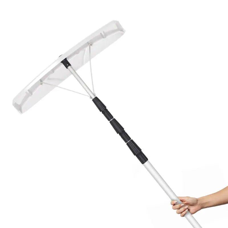 21 Feet Aluminum Large Poly Blade Telescoping Snow Removal Roof Rake