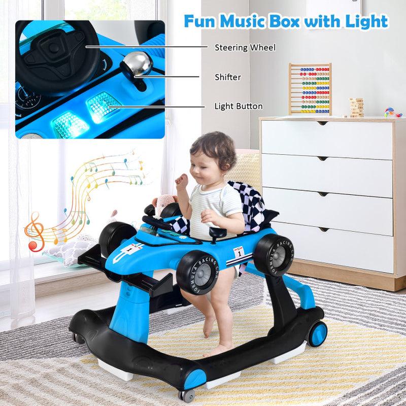 4-In-1 Foldable Activity Push Baby Walker with Adjustable Height
