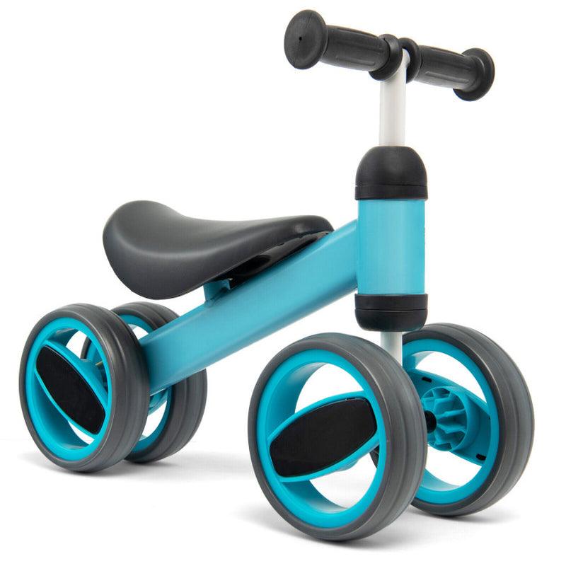 4 Wheels Baby Balance Bike Toys & Hobbies Ride On Toys Blue/Pink