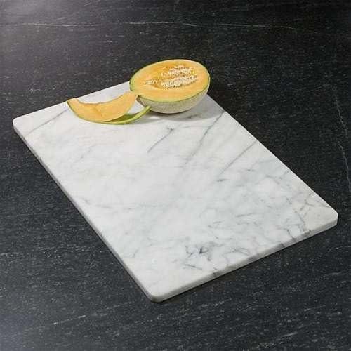 Kitchen Cutting Board White Marble Dough Pastry Slab Rolling Beautiful Decor 24"x16''