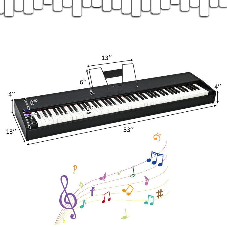 88-Key Full Size Digital Piano Weighted Keyboard with Sustain Pedal