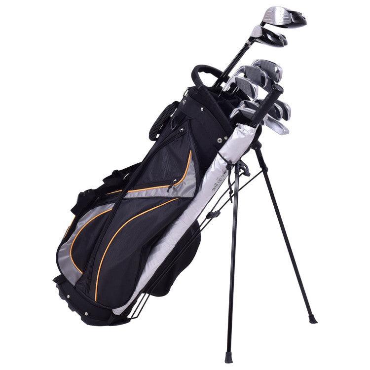 9Inch Golf Stand Bag Divider Carry Pockets Storage Black Outdoor Sport