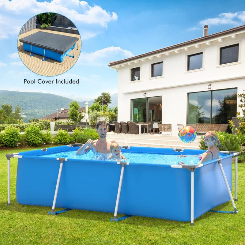 Above Ground Swimming Pool with Pool Cover