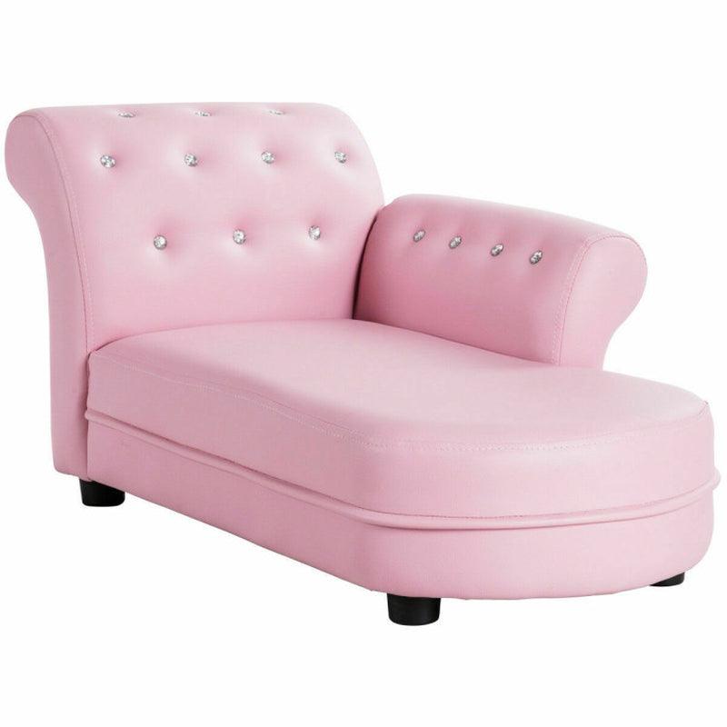 Armrest Relax Chaise Lounge Kids Furniture Sofa Chairs & Seating Pink