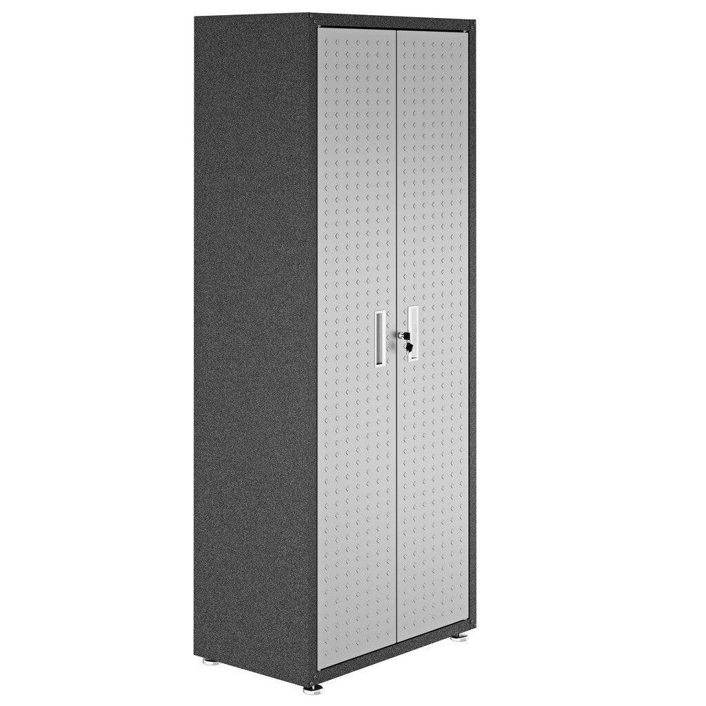 Fortress Grey Metal 75.4-Inch 4-Shelf Garage Cabinet