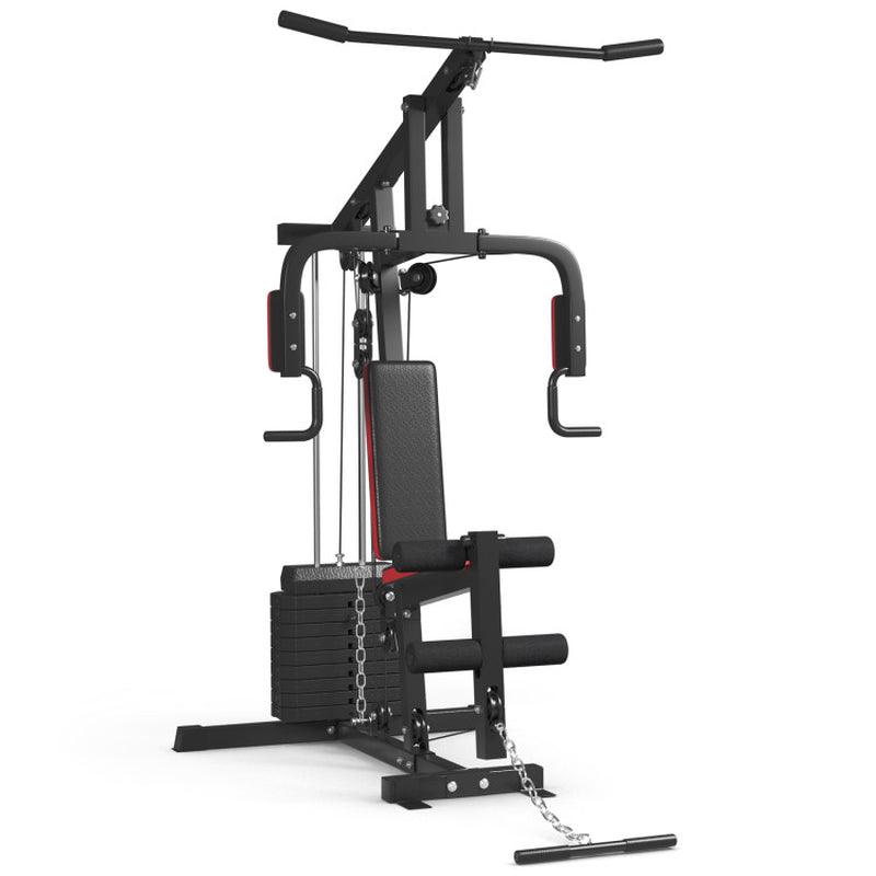 Multifunction Cross Indoor Trainer Workout Machine Gym Steel Frame Black