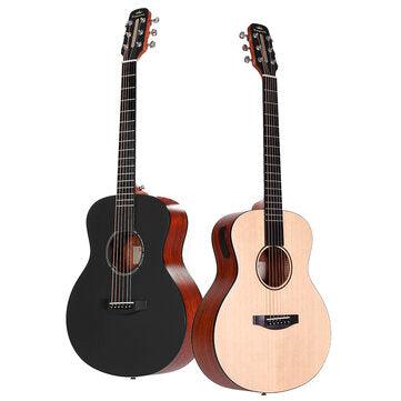 Poputar T1 36 Inch LED Smart Guitar Spruce Mahogany Acoustic With Bag