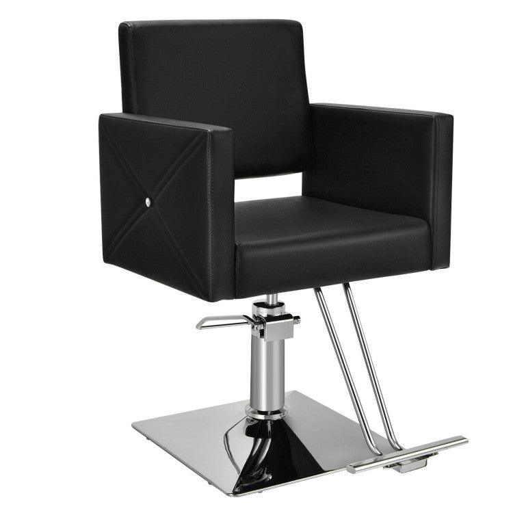Salon Barber Chair for Hair Stylist with Adjustable Swivel Hydraulic