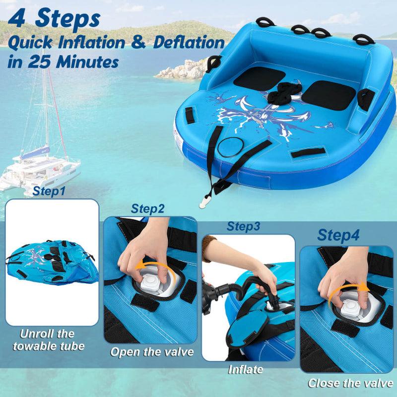 2 Person Water Sport Inflatable Towable Tubes for Boating