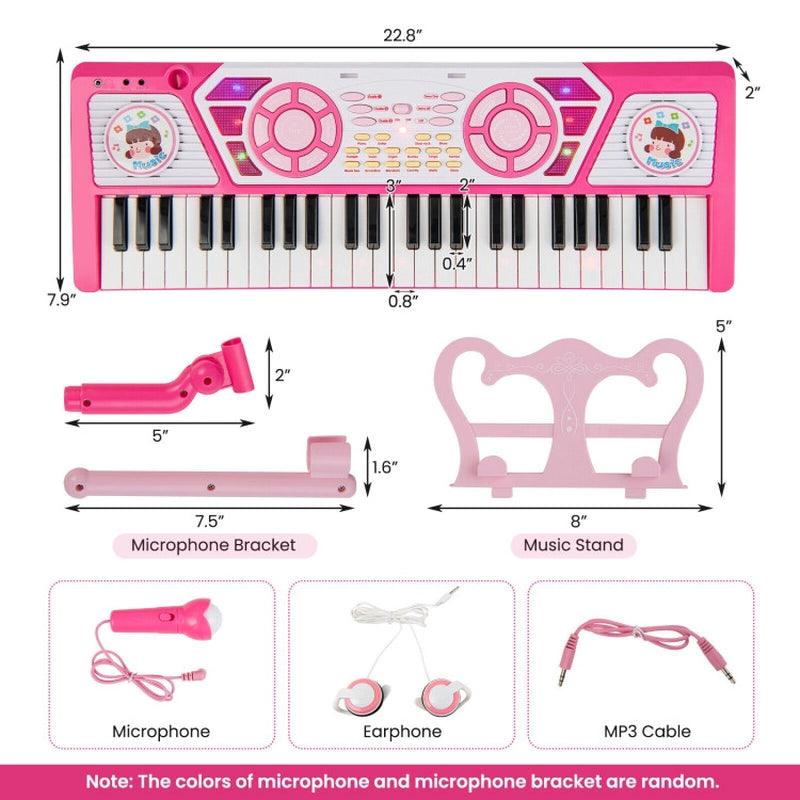 49 Keys Kids Piano Keyboard for Kids 3+