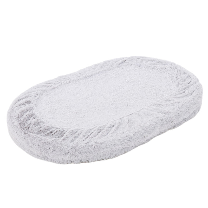 Washable Fluffy Human Dog Bed with Soft Blanket and Plump Pillow