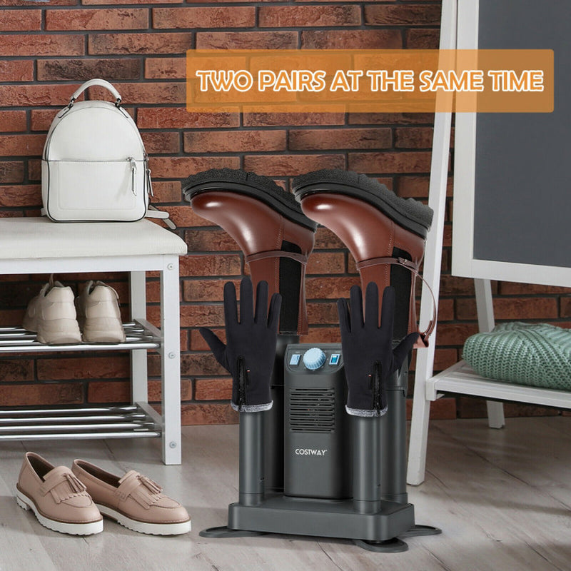 Electric Shoe Boot Dryer 4 Shoes with 180 Mins Timer Ozone Disinfection