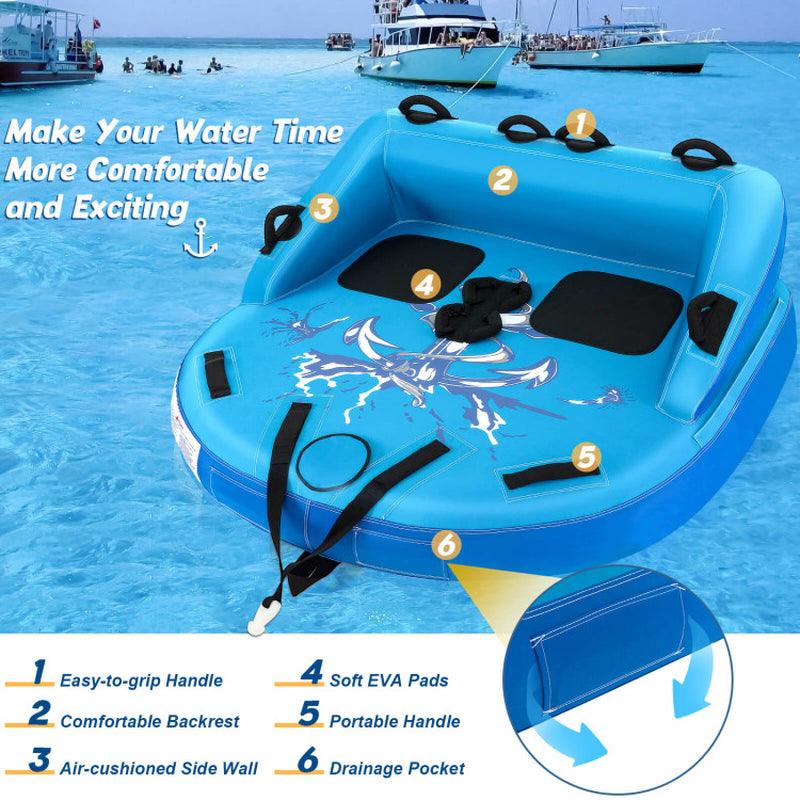 2 Person Water Sport Inflatable Towable Tubes for Boating