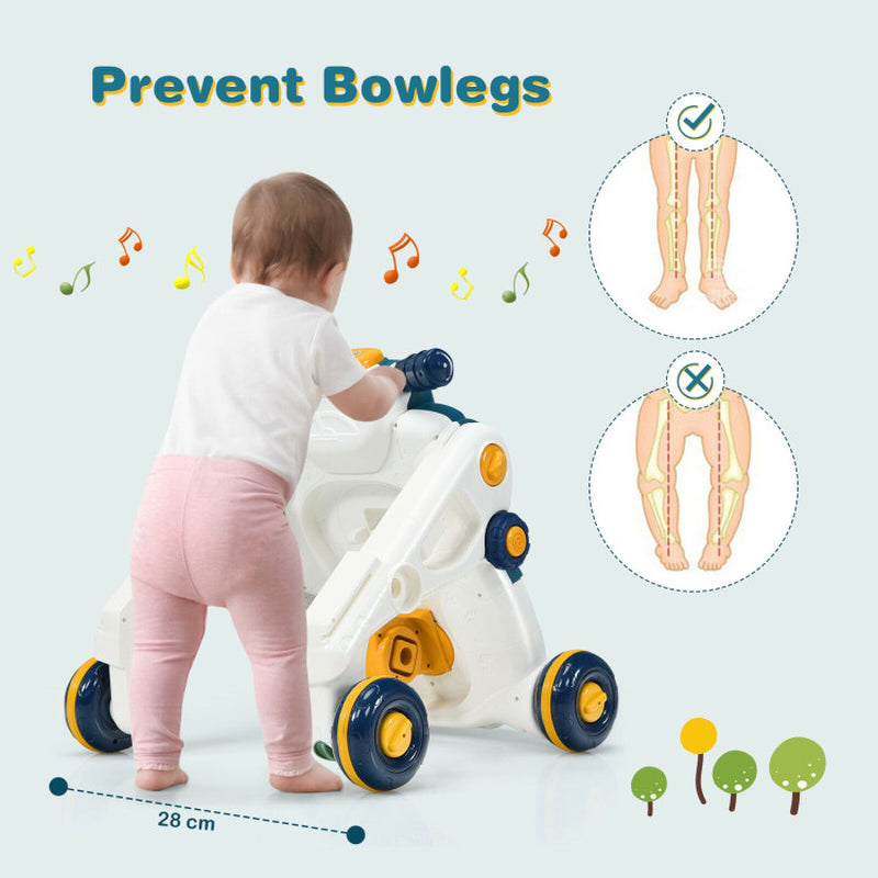 3-In-1 Baby Sit-To-Stand Walker with Music and Lights