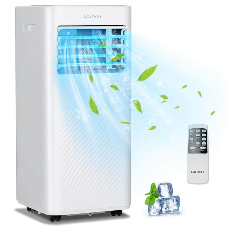 8000 Btu(Ashrae) Portable Air Conditioner Cools 250 Sq.Ft with Timer