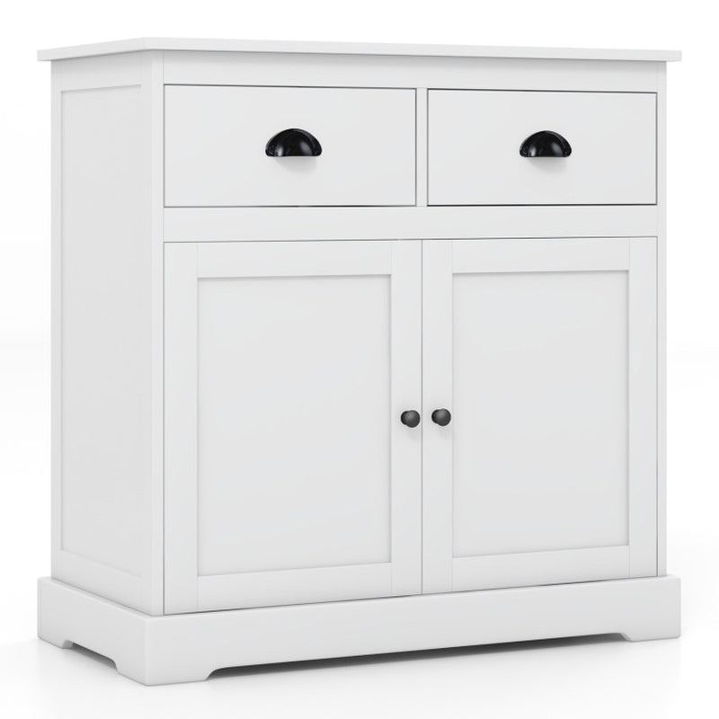 Kitchen Buffet Storage Cabinet with 2 Doors and 2 Storage Drawers