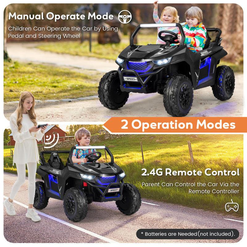 12V 2-Seater Kids Ride on UTV with Slow Start Function and Music Player