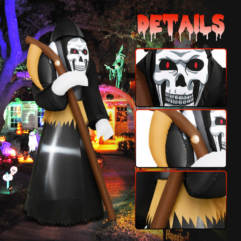 8 Feet Halloween Inflatable Grim Reaper Ghost