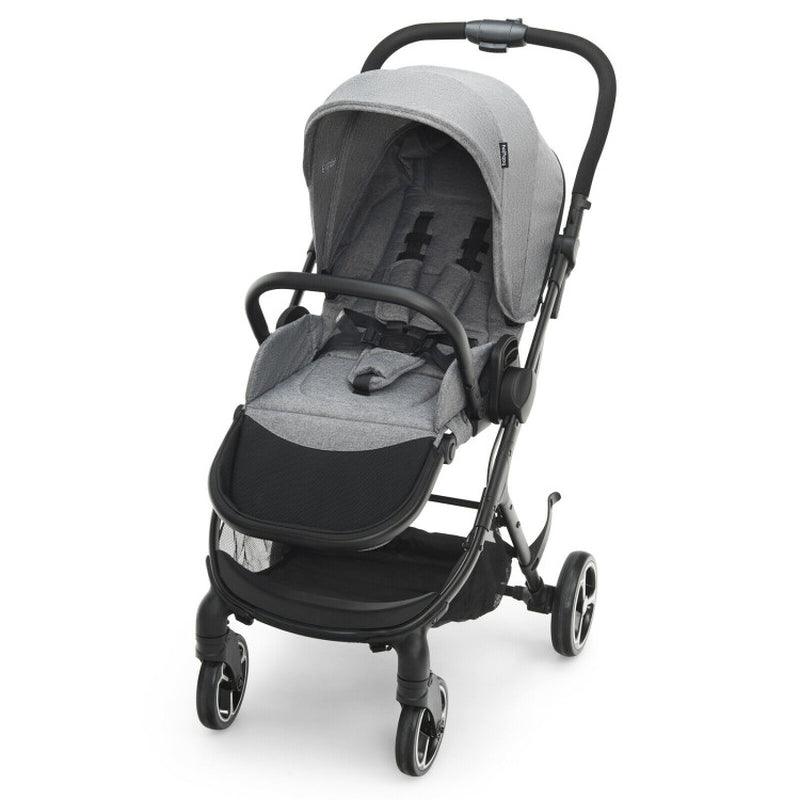 High Landscape Foldable Baby Stroller with Reversible Reclining Seat